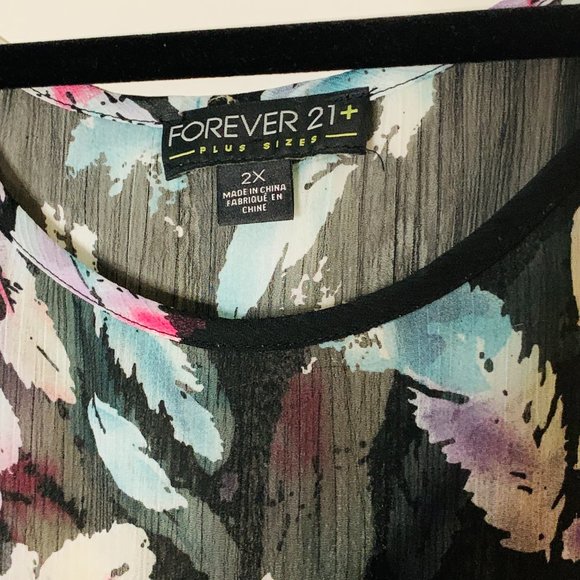 Fun Forever 21+ Side Tie Sheer Blouse - Picture 2 of 4